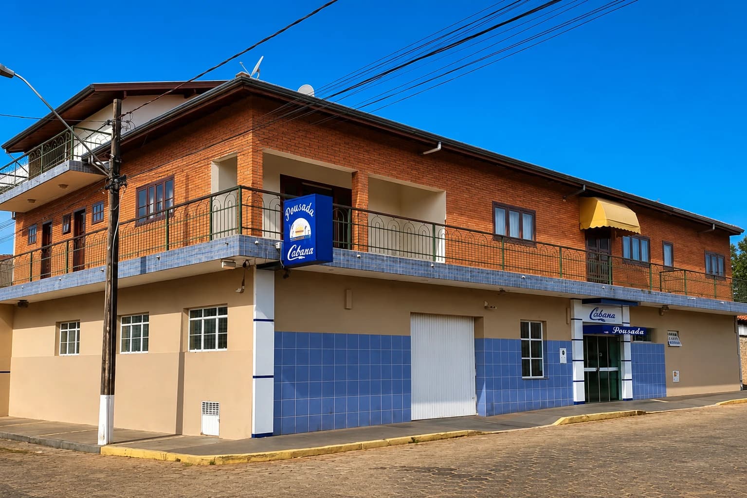 Fachada da Pousada Cabana
